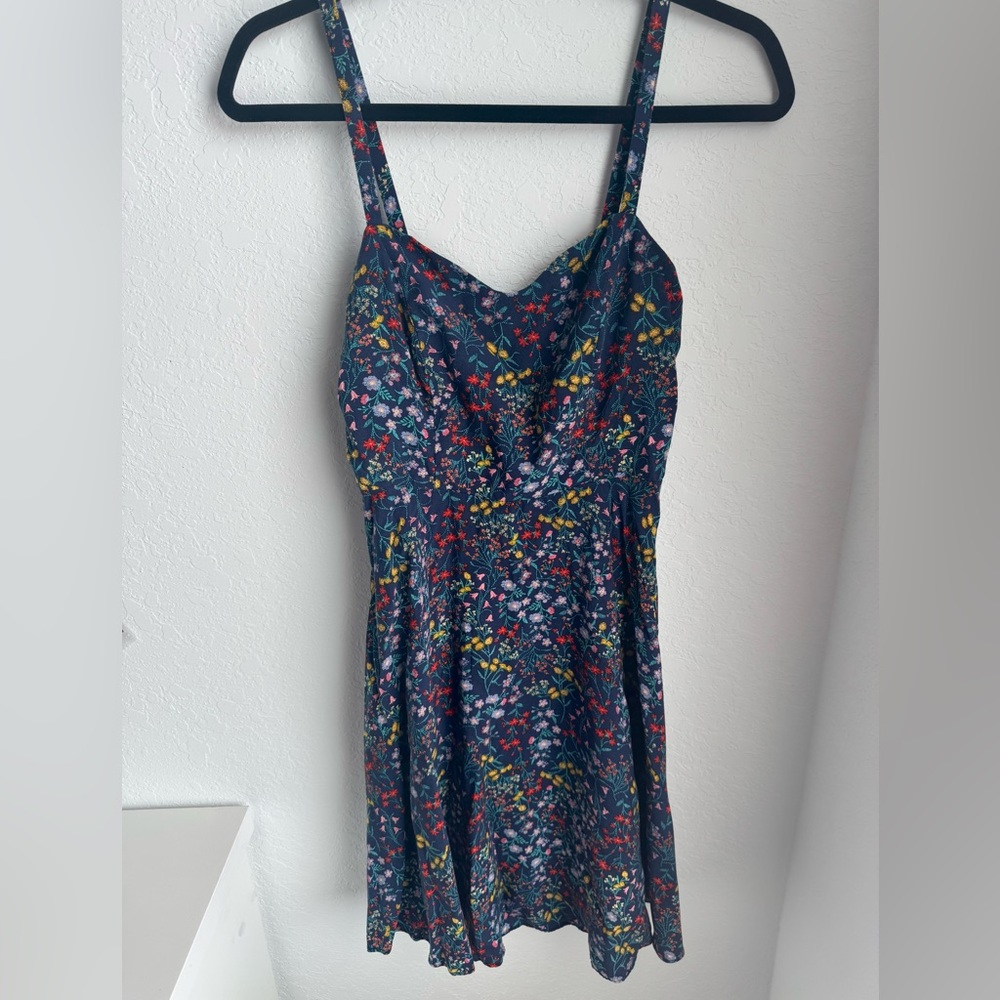 Old Navy Navy Floral Dress